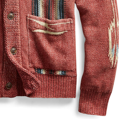 Massimo - Men's Vintage Jacquard Knit Cardigan