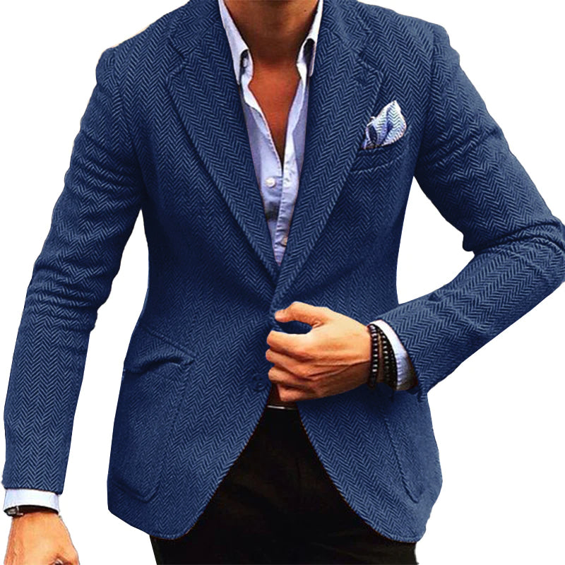 Mike - Men's Vintage Herringbone Blazer