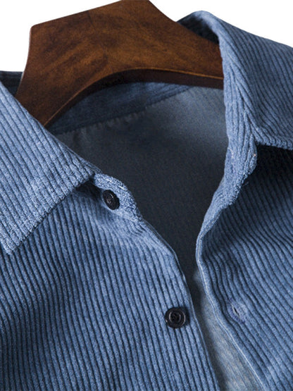 Daniel - Men's Textured Corduroy Shirt