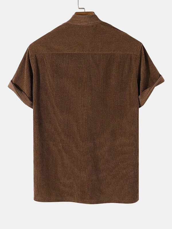 Matthew - Men's Corduroy Short Sleeve Shirt