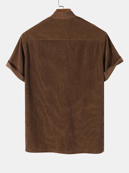 Matthew - Men's Corduroy Short Sleeve Shirt