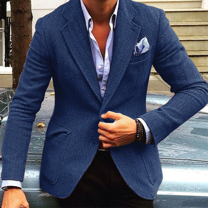 Mike - Men's Vintage Herringbone Blazer