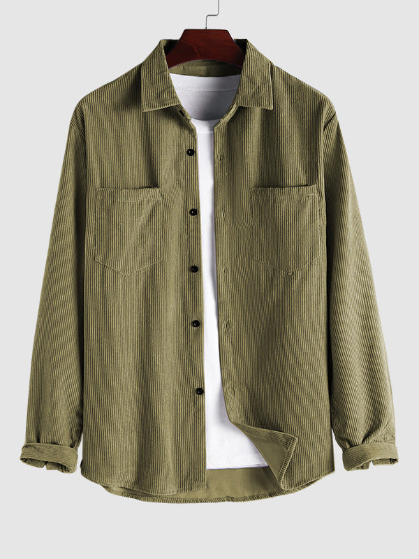 Daniel - Men's Textured Corduroy Shirt