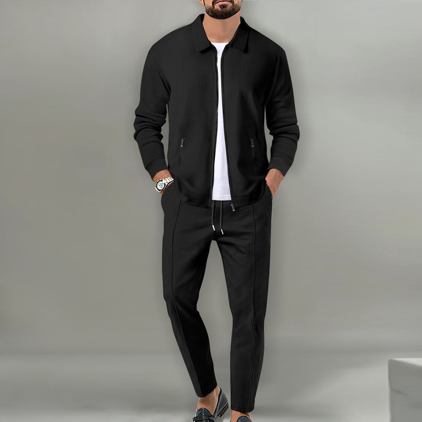 Matt - 2-piece set with long trousers and zip jacket