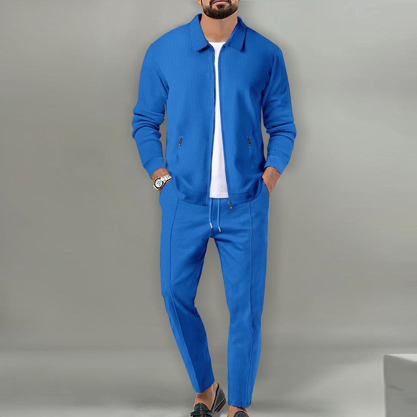 Matt - 2-piece set with long trousers and zip jacket