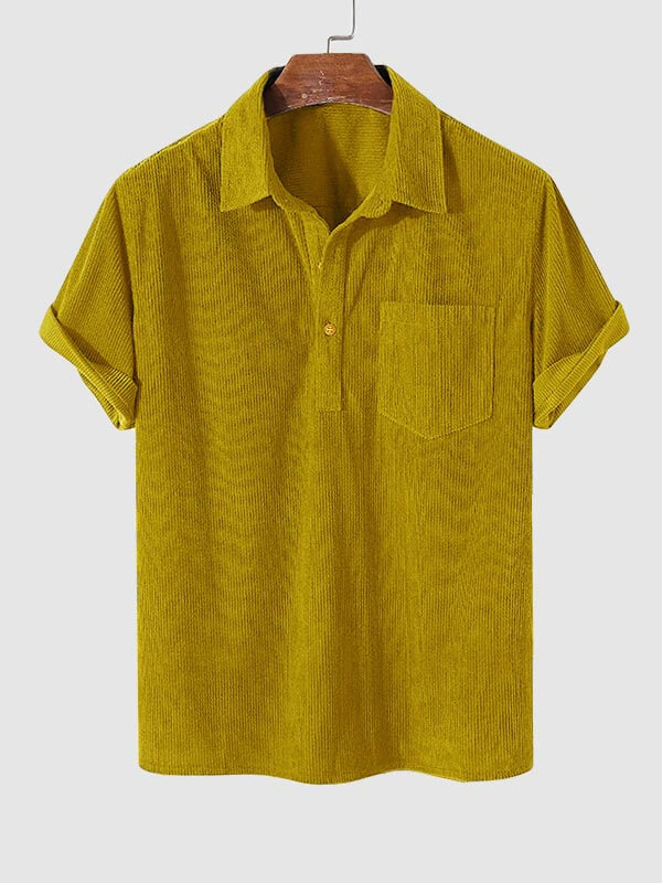 Matthew - Men's Corduroy Short Sleeve Shirt