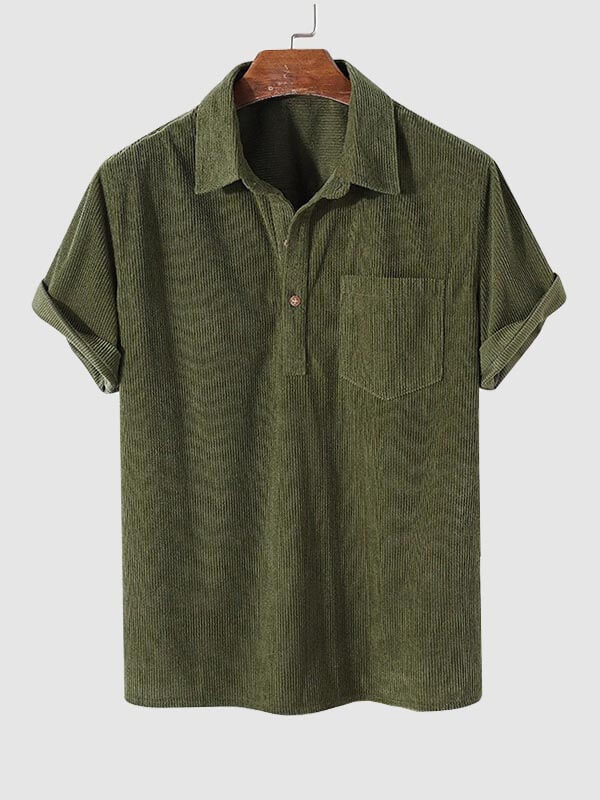 Matthew - Men's Corduroy Short Sleeve Shirt