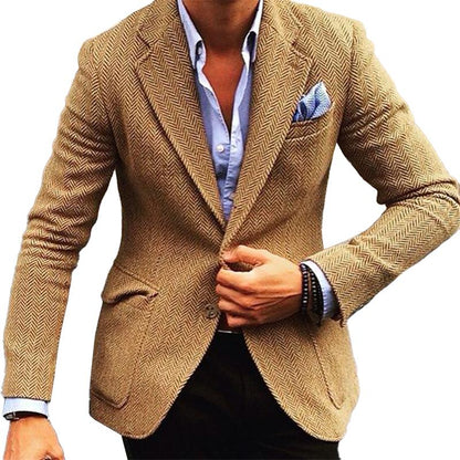 Mike - Men's Vintage Herringbone Blazer