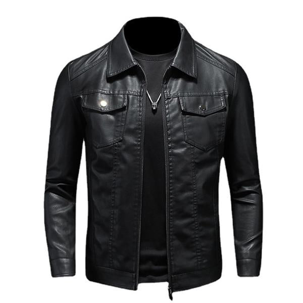 Liam - Men's Leather Biker Jacket